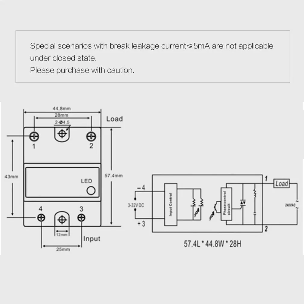 Твердотельные реле DC AC 10A 25A 40A 60A 80A 100A 12 в 3 32 В постоянного тока до 220 24 380
