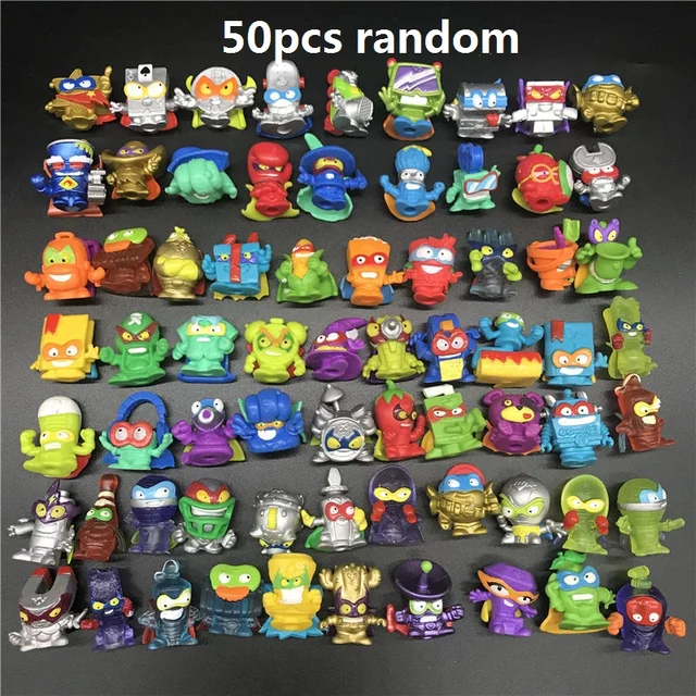 10-50pcs Original Superzings Superthings Action Figures 3CM Super Zings Garbage Trash Collection Toys Model for Kids Gift 50pcs random
