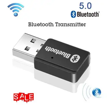 

PC Music Transmitter Audio Bluetooth 5.0 USB Wireless Mini USB Bluetooth Adapter Bluetooth Transmitter BT5.0 EDR Support AD2P