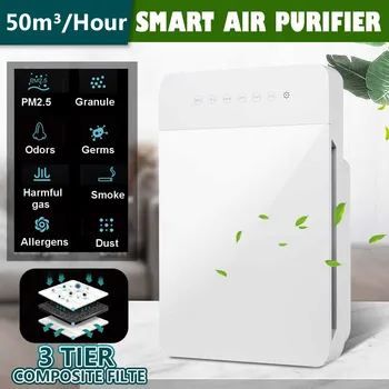 

220V 50HZ Air Purifier Negative Ion PM2.5 Dust Home Indoor Purifier Smoke Remove Formaldehyde Cleaning Odor Removal Home Filter