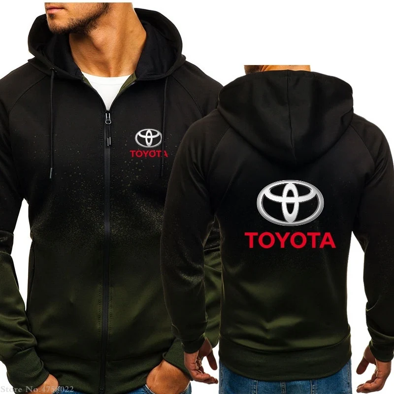 Дизайн толстовки мужские с капюшоном Toyota толстовка мужские Брендовые куртки на молнии