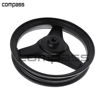 

Durable Motorcycle Front Wheel Rim Replacement for YAMAHA PY50 PW50 PEEWEE PY PW, Metal, Black