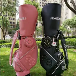 2021 NEW PG Black PU Golf bag with Trolley roller golf Golf standard bag golf clubs bag