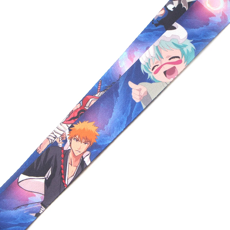 PC188 аниме брелок для ключей Bleach Lanyards держатель удостоверения личности ID карта Пропуск Тренажерный зал мобильный телефон USB бейдж держатель ключевой ремень