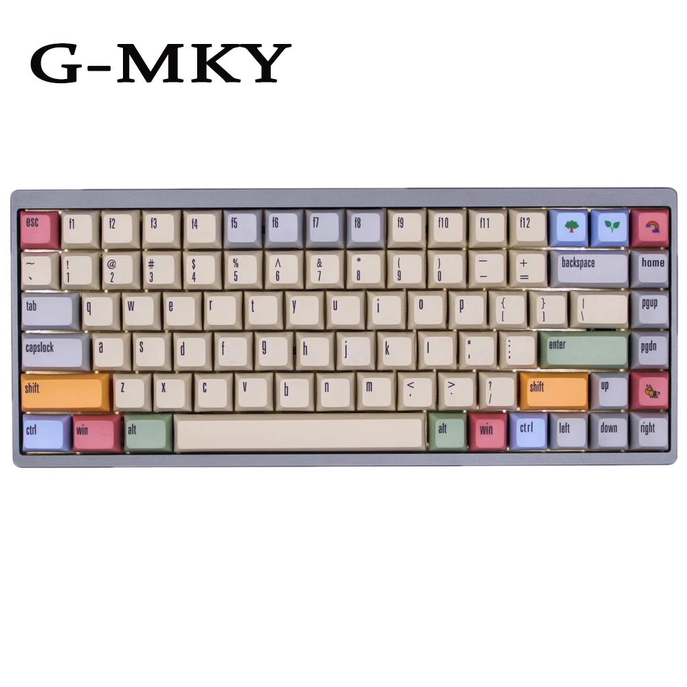 

G-MKY Canvas 163 Keycaps PBT Dye-sublimated Keycap XDAS profile keycap For Filco/DUCK/Ikbc MX switch Mechanical Keyboard Keycap