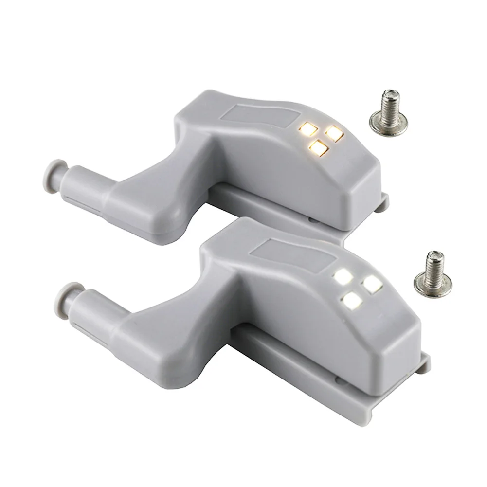 

Hinge Cabinet Hinge Light Sensor Led Cupboard Sensor Night Wardrobe Lamp (Without battery) for Closet Kitchen Office Bedroom