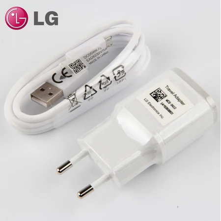 Оригинальный настенный USB кабель LG G5 с вилкой Стандарта ЕС для быстрой