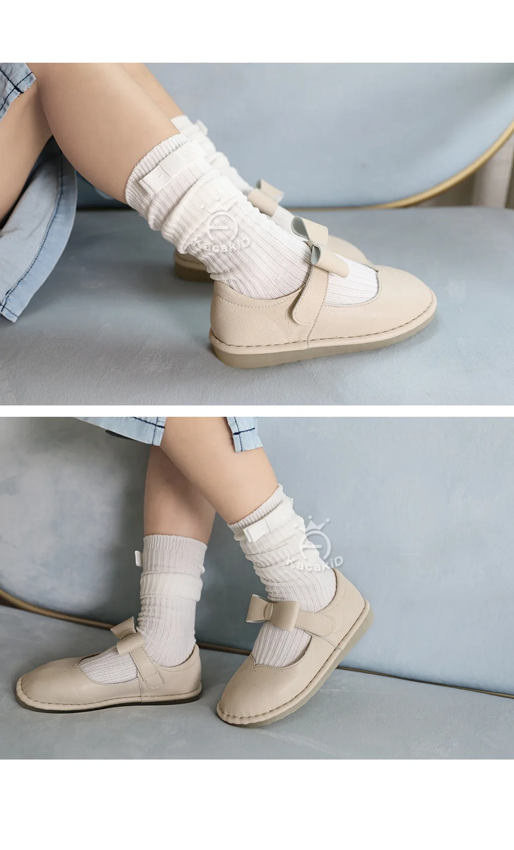 Spring New Style Children's Socks Girls Monochrome Vertical Striped Tube Socks Baby Bow Cotton Socks Dance Pantyhose Princess So