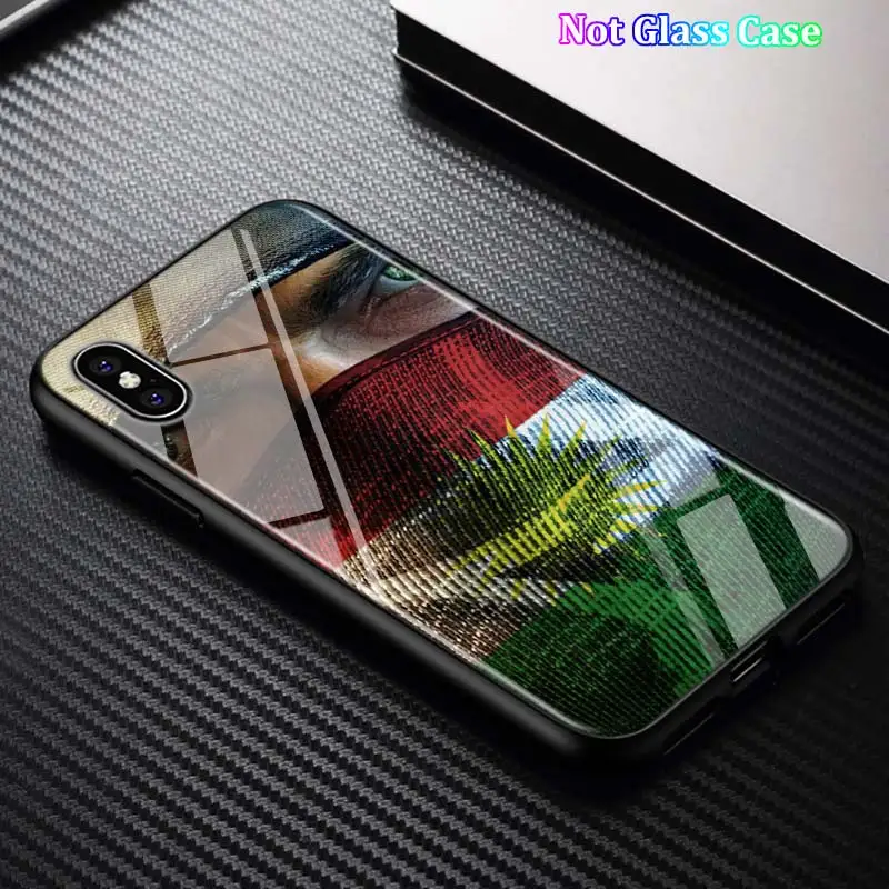 Черный чехол с флагом Курдистана для iPhone 11 11Pro X XR XS Max для iPhone 8 7 6 6S Plus 5S 5 SE глянцевый чехол для телефона