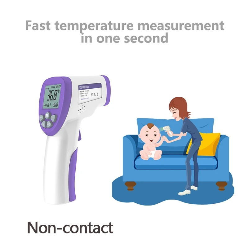 

2020 Digital Infrared Thermometer Body Temperature Thermometer Adult Kids Non-Contact Forehead Body Thermometer With Backlight