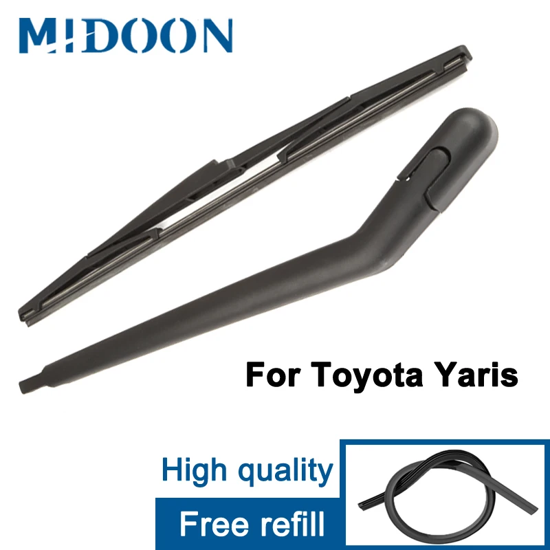 Midoon Wiper 12" Rear Wiper Blade & Arm Set Kit For Toyota Yaris Japan