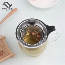 TTLIFE многоразовые сетки Чай заварки чайное ситечко, заварник Нержавеющая сталь свободные Чай Leaf специй фильтр Питьевая Посуда Кухня аксессуары