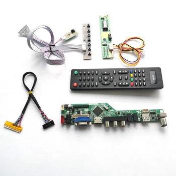 

For N154I1-L08/L09 Remote+Inverter+keyboard VGA HDMI AV USB RF 1CCFL 30Pin LVDS LCD display panel T.V56 controller board DIY kit