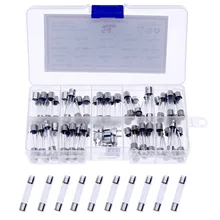 

54pcs/Box 6x30mm Quick Blow Car Glass Tube Fast-Blow Fuses Assorted Kit Set 2.5A 3A 4A 5A 6A 8A 10A 15A 20AMP