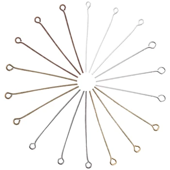 

600Pc Beaded Pin Open Eye Pin for DIY Jewelry Making DIY Beaded Connector Bracelet Necklace Beading Tool