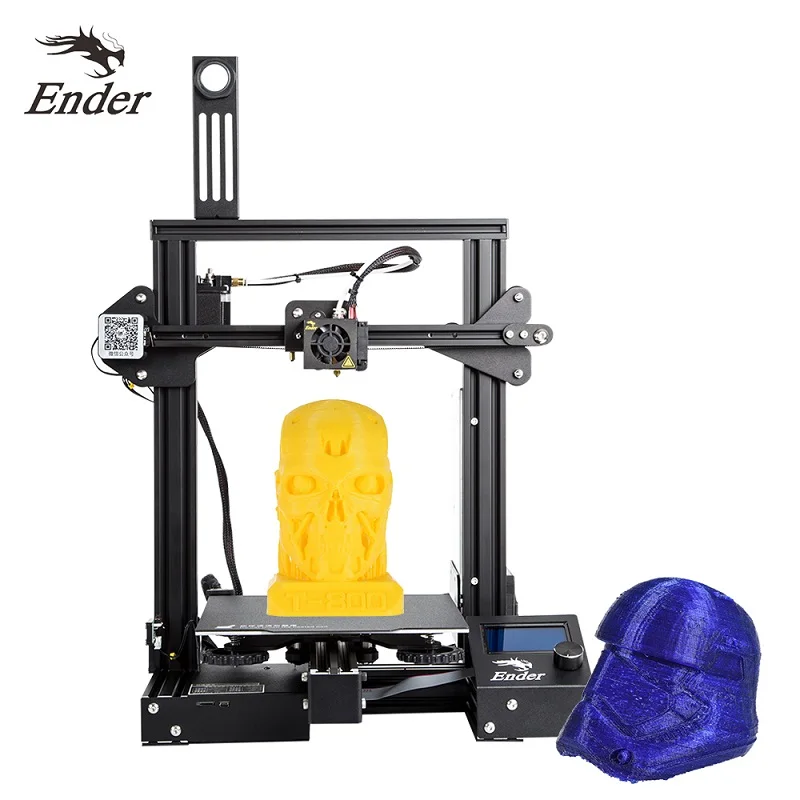 ender 3 pro CREALITY 3d принтер Ender-3 DIY комплект 3d принтер большой размер I3 mini Ender 3 V-slot резюме отключение питания печать Средняя мощность - Цвет: ender 3 pro