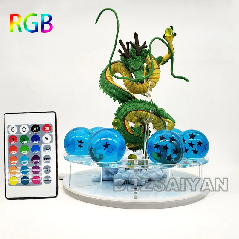Dragon Ball лампы Shenlong Dragon Ball фигурка Shenron Dragon Ball и super Goku светодиодный ночной Светильник Shenlong аниме фигурка коллекция подарков - Цвет: rgb lamp blue ball1