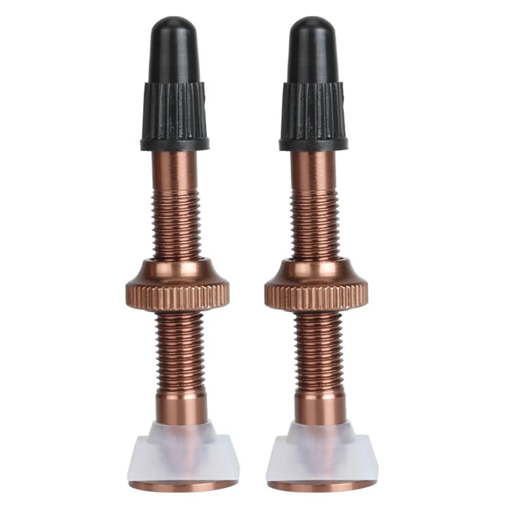 

1 Pair Bicycle 40mm Riding Mountain Bike Outdoor Ultra-light Parts Tubeless Core Stem Aluminum Alloy Extender Tire