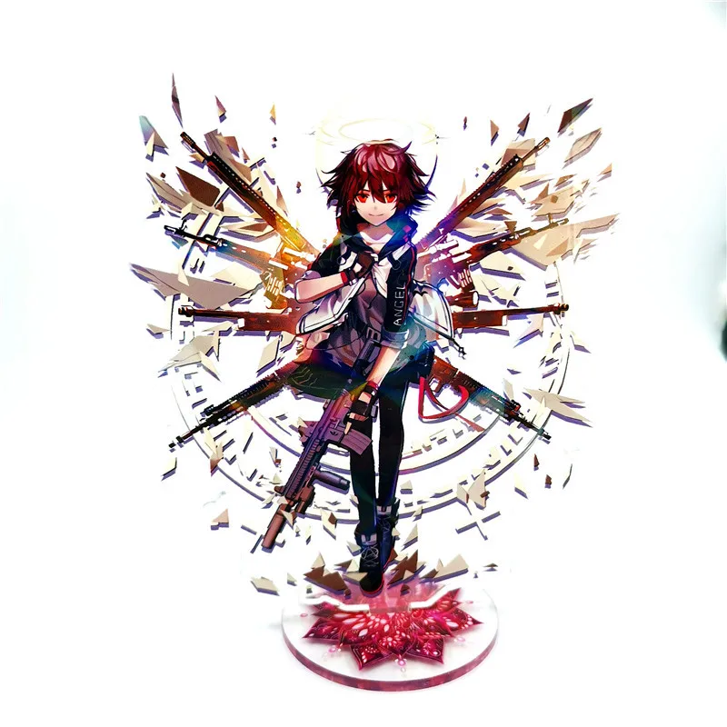 Мультфильм Arknights Texas Exusiai брелок креативное акриловое кольцо для ключей женские детские брелоки Sleutelhanger для мужчин и девочек милый забавный брелок - Цвет: 29
