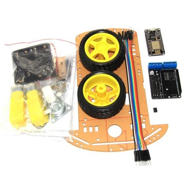 Умный автомобильный комплект ESP8266 WiFi управления Lua 2WD ESP NodeMCU умный автомобиль для Arduino