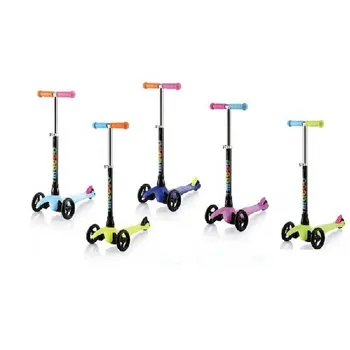 

Three-wheeled scooter, aluminum, height adjustable handle, up to 40 kg, 51x23x53, 5 cm, 6 colors in a