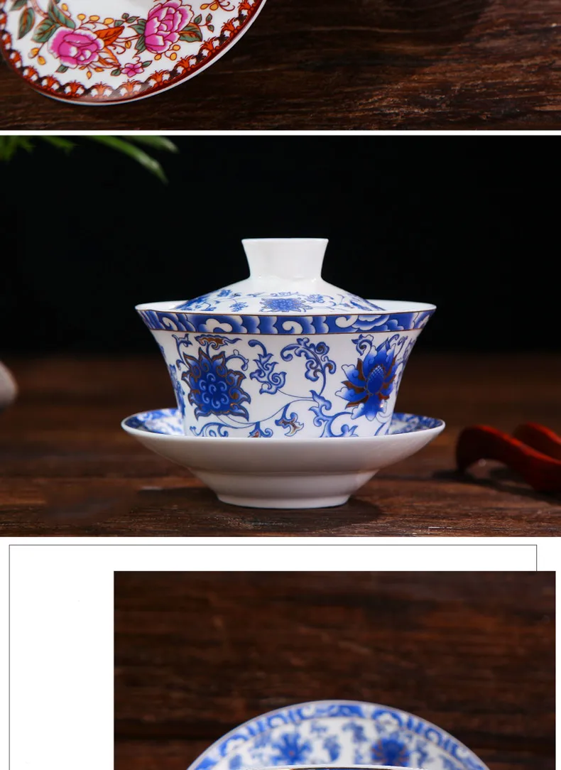 boutique chá tigela porcelana chinesa conjuntos de chá acessórios presentes