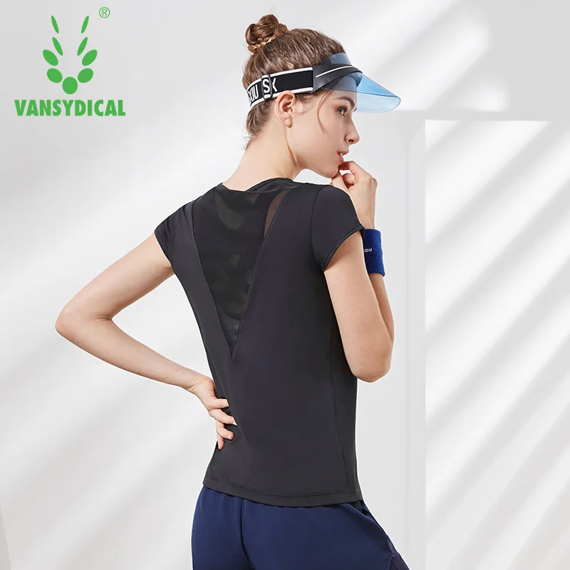 Сексуальные сетчатые женские футболки для бега, Спортивная футболка с короткими рукавами для фитнеса, рубашки для йоги, летняя быстросохнущая тренировочная гимнастическая майка, спортивная одежда