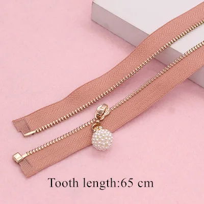 3# 50cm-75cm Metal Copper Zipper Head Open-end Zip Closure for Sewing Clothes Bag Skirt Zipper Repair Kit DIY Accessories 2pcs - Цвет: 26