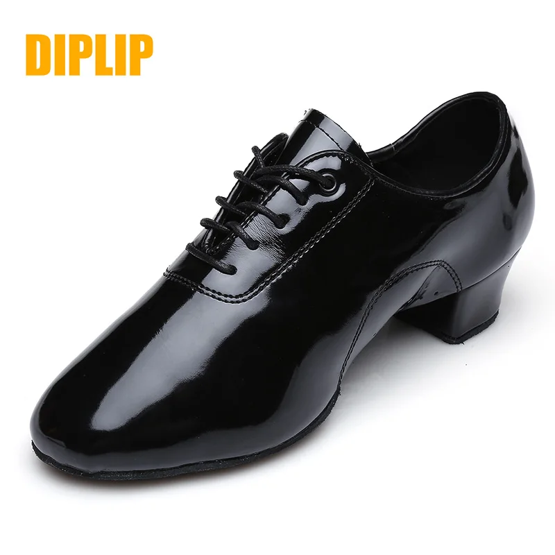 DIPLIP new men's Latin dance shoes modern dance hall tango children's men's national standard dance shoes 25-45 yards top female adult short sleeved 2021 new modern dance practice clothes chiffon latin dance clothing fashion puff sleeve top