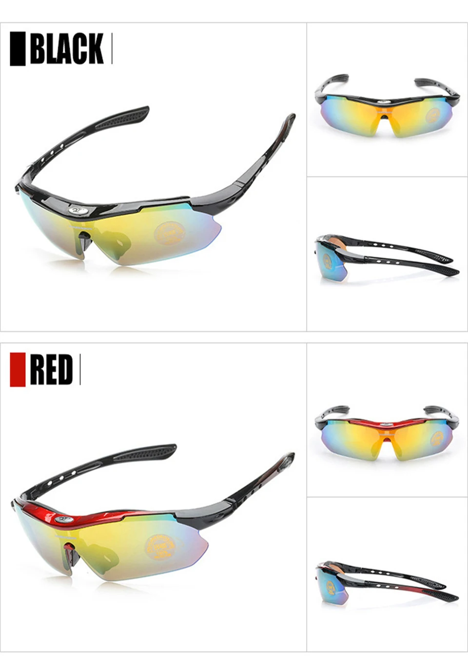 Polarized Sun Glasses 5 Lens Cycling Men Women Outdoor Sports Bicycle Glasses Fishing UV Protect Eyewear