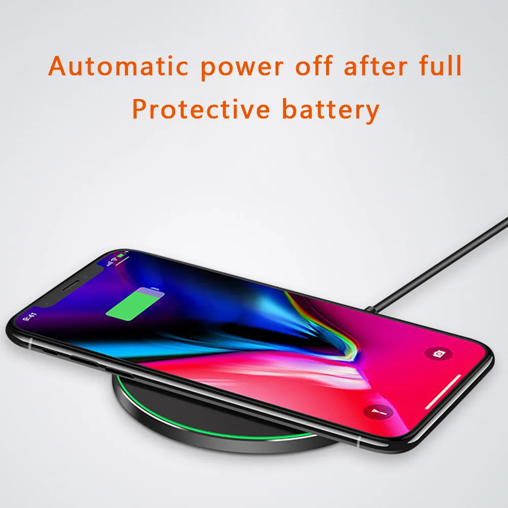 KISSCASE QI Беспроводное зарядное устройство для samsung Galaxy Note10 Plus Note10 S9 S8 S10 Быстрая зарядка для iPhone 11 11PRO 8Plus