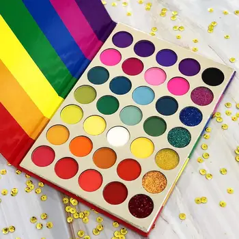 

35 color party glitter powder glitter matte sequin eyeshadow box European and American Christmas hot sale