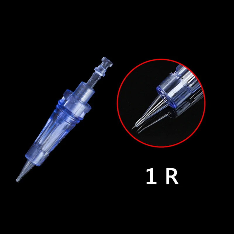 1R 25pcs 1 шт. профессиональные тату микроблейдинг постоянная машинка для перманентного макияжа бровей Тату машина картриджи швейцарская моторная ручка пистолет - Цвет: 1R 25pcs