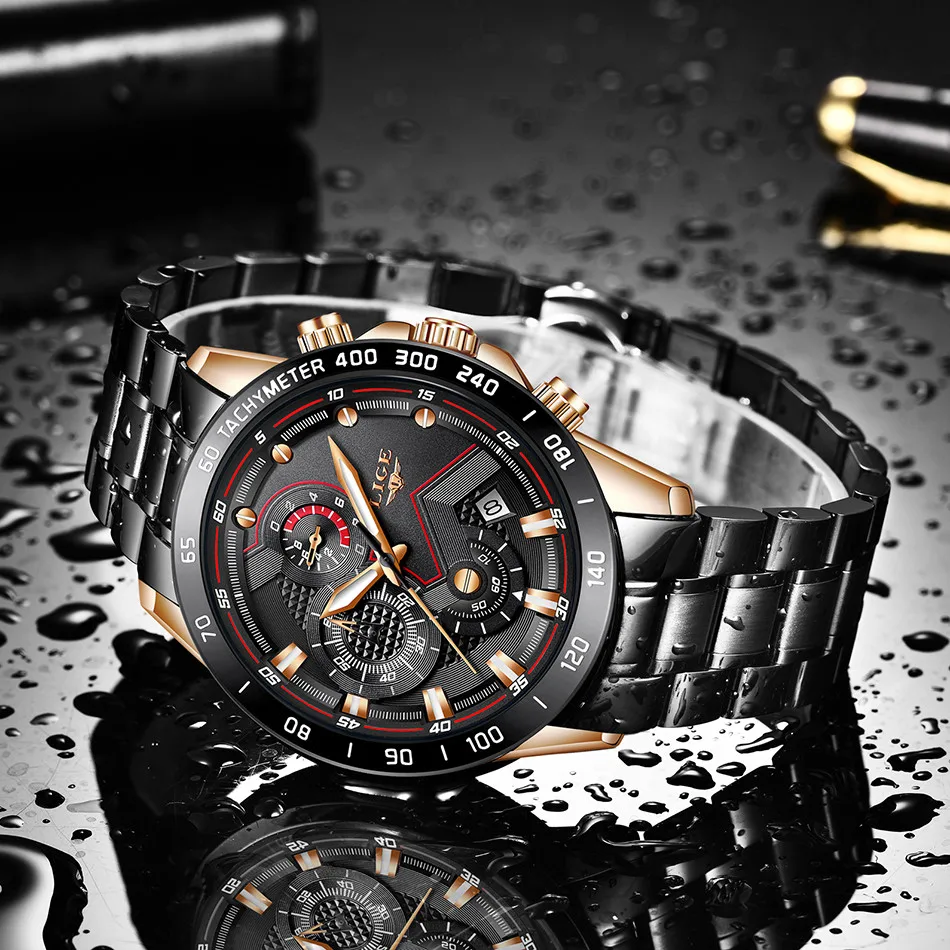 Montre Homme LIGE мужские s часы лучший бренд класса люкс военные спортивные часы мужские водонепроницаемые кварцевые наручные часы Relogio Masculino