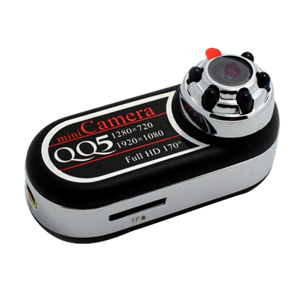 QQ5 Mini Camera Full HD 1080P 720P IR Night Vision small Camcorder 12MP Mini PC Webcam Camera 170 Wide Angle shooting sports DV