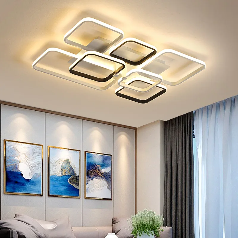 

Gray/White/Black Modern LED chandelier lighting for Bed room Living room lustre led Creative chandelier lights lampara techo