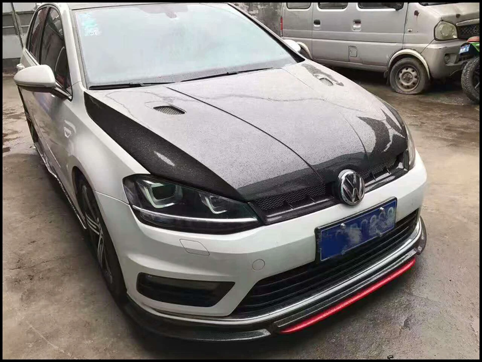 Aspec стильная Решетка переднего бампера из углеродного волокна для VW golf 7 Rline GTI 2013- MK7 R CF стильная решетка(не подходит для golf 7,5