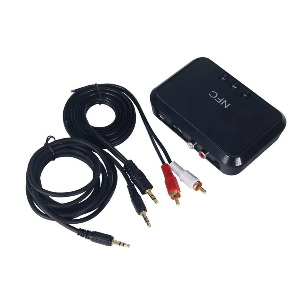 Bluetooth приемник NFC/USB диск музыка чтение стерео беспроводной адаптер 3,5 мм AUX/RCA Автомобильный Динамик Bluetooth аудио приемник