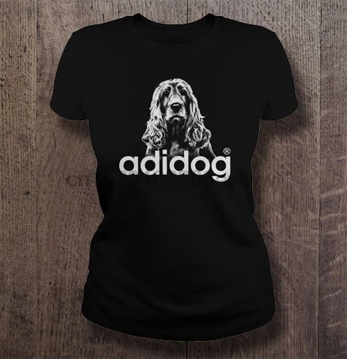 Мужская футболка Adidog coкер спаниель женская футболка