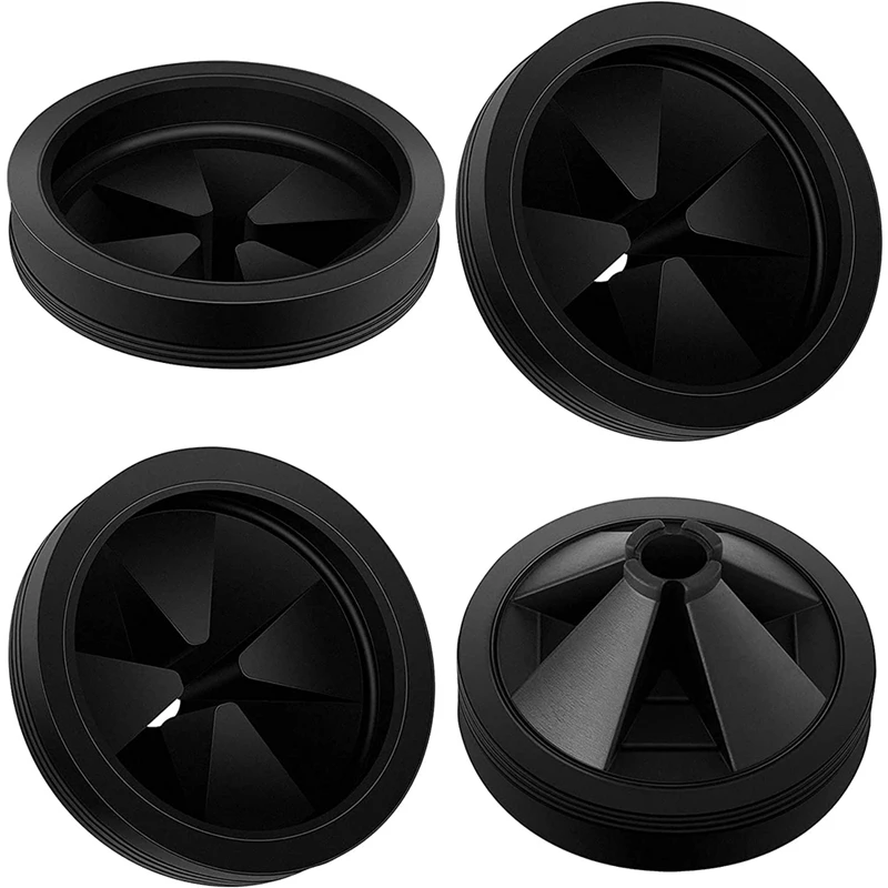 4 Pieces Garbage Disposal Splash Guard Collar 3 1/8 Inch Sink Baffle Food Waste Disposer Parts for Garbage Disposals 