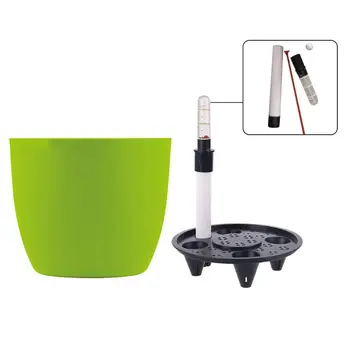 

PP Self Watering Planters Flower Pots Indoor with Water Level Indicators 6x5'' Q9QF