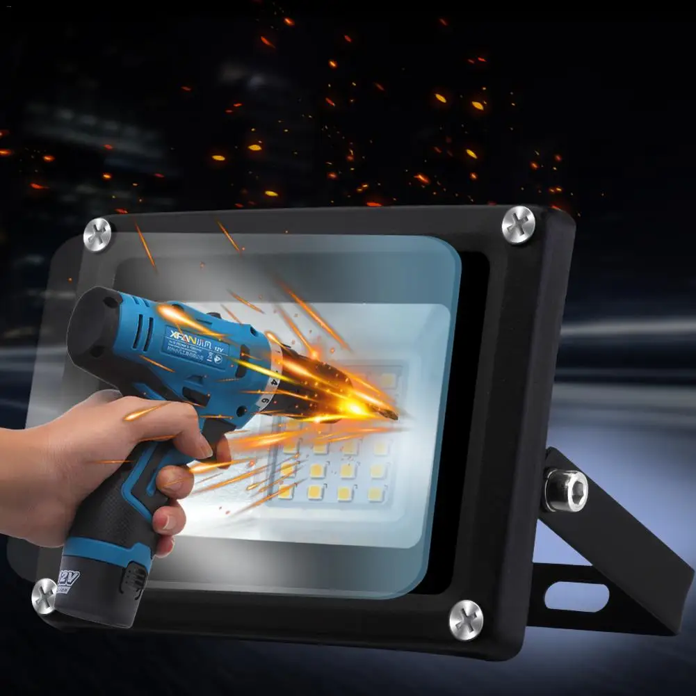 10 Вт Светодиодный прожектор SMD наружный светильник теплый белый наружный аварийный светильник для сада уличный прожектор