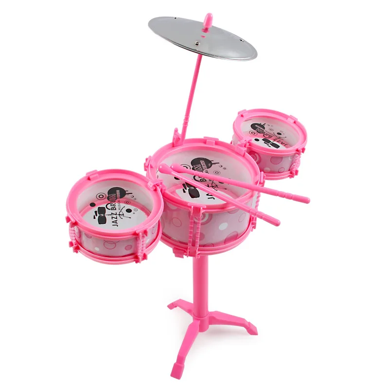 Детская модель Jazz Drum Kit Три Барабана пять барабанов ударный инструмент Раннее детство обучающая игрушка