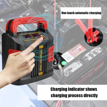 

Hot 350W 12V/24V 200mAh Portable Electric Car Emergency Charger Intelligent ABS LCD Battery Charge 2 Modes Circuit Protection 20