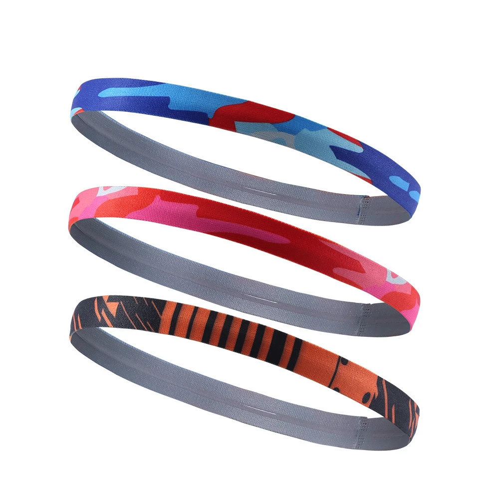Спортивные резинки Sweatband абсорбент лента для волос для йоги бег на открытом воздухе фитнес крутая бандана анти пот лента для волос головная повязка с принтом