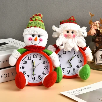 

Christmas Alarm Clock Christmas Eve Doll Clock Santa Decoration Clock