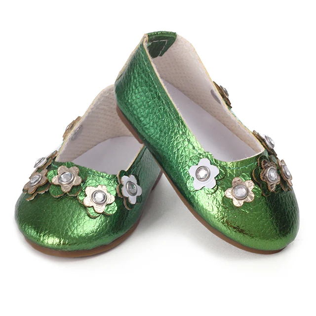 Cute Doll Shoes 7cm Bow Cartoon Skull Pattern Mini Shoes For 18 Inch American&43cm Baby New Bron Dolls Og Girl Toy 1/3 BJD Shoes SH-0043-1