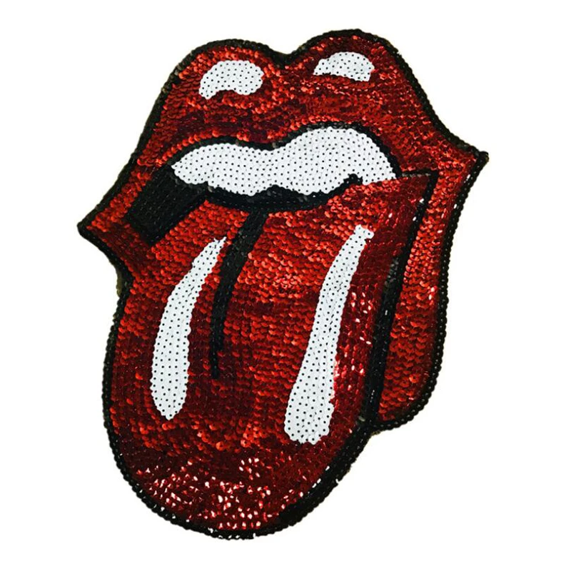DIY parches de tela de labios parches de lentejuelas para ropa coser en parches para ropa parches de dibujos animados DIY apliques en adhesivos ropa NL099|Parches| - AliExpress