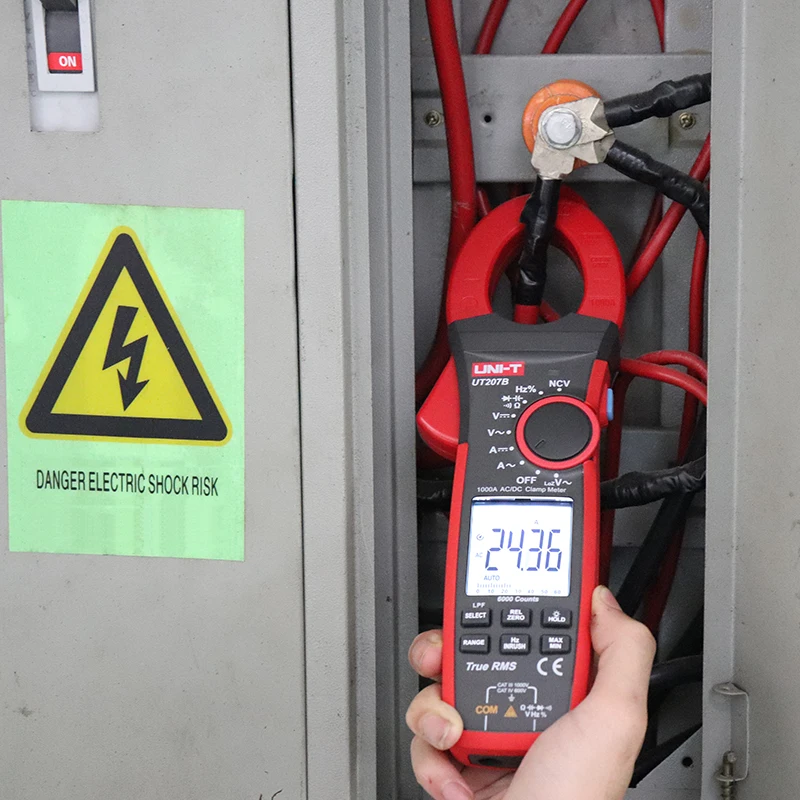 БЛОК UT206B / 207B 208B Цифровой токоизмерительный клещи 1000A Ток переменного постоянного