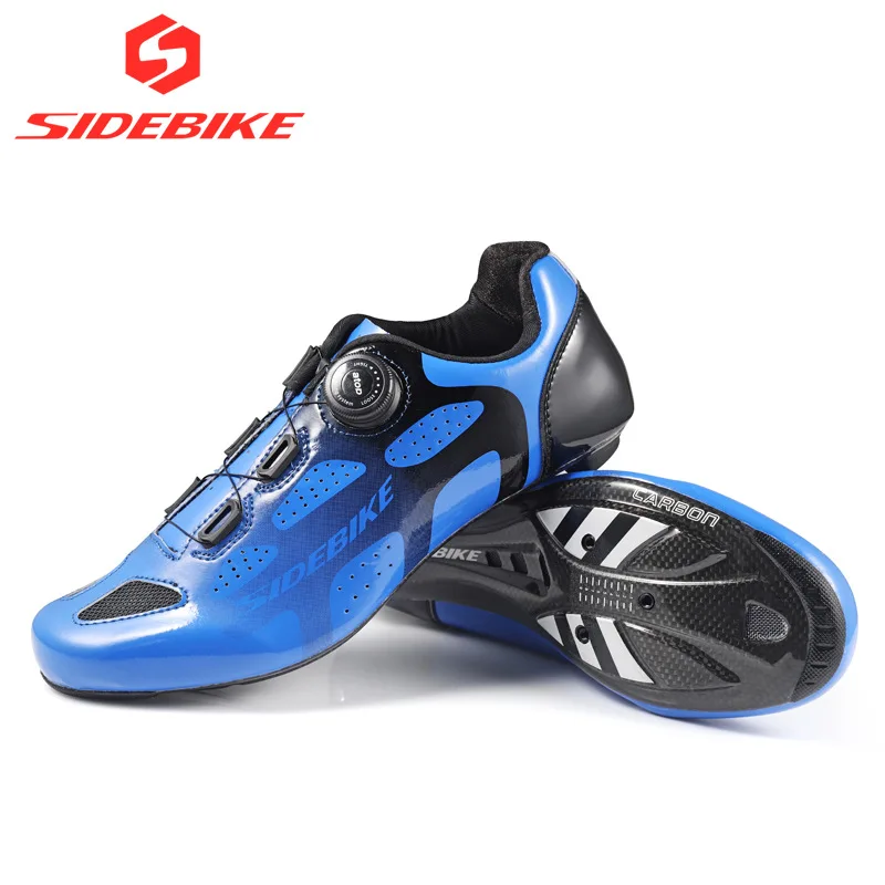 

Sidebike Carbon Bottom Road Bike Lock Competition Cycling Shoes Ultra-Light Single Twist-Lock Breathable Carbon Fiber zi suo xie